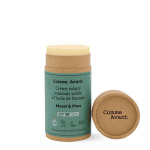 Crème solaire visage & corps SPF50 stick carton Monoï & Musc