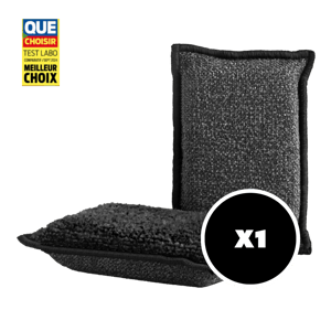 Eponge grattante multi-usages & lavable noire