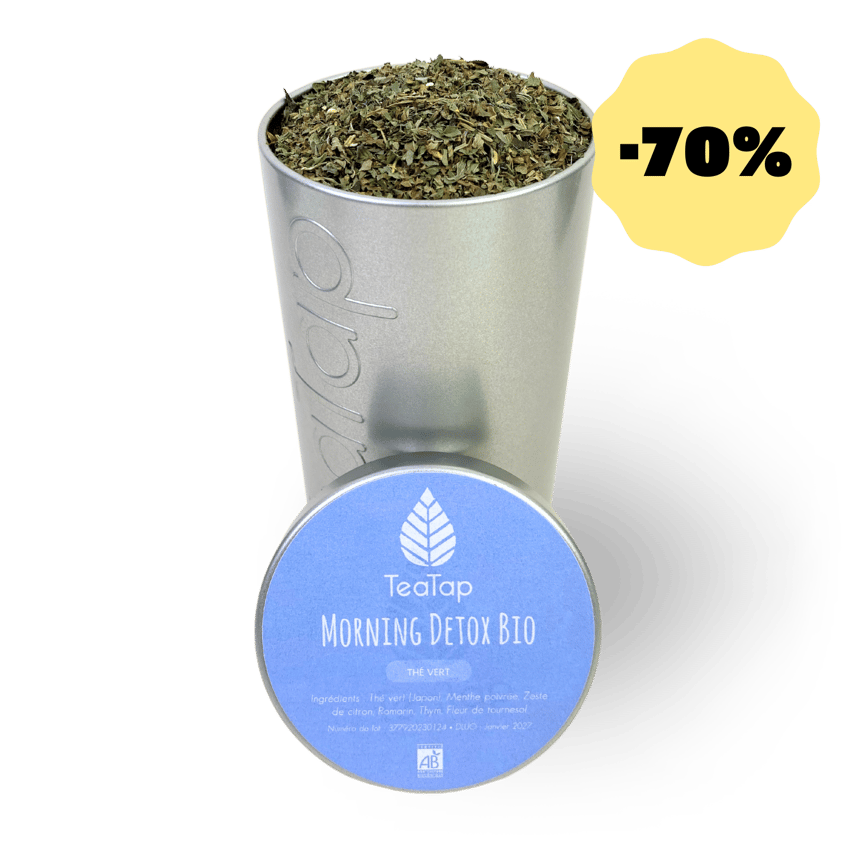 Morning Detox Bio Thé vert TeaTap DDM 07/2024 -70%