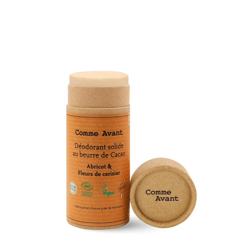 Déodorant en stick carton Abricot & Fleurs de cerisier