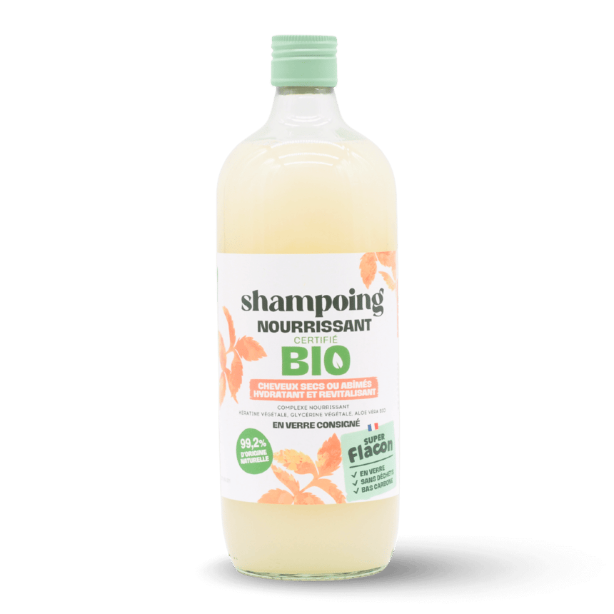 Shampooing nourrissant cheveux secs ou abîmés