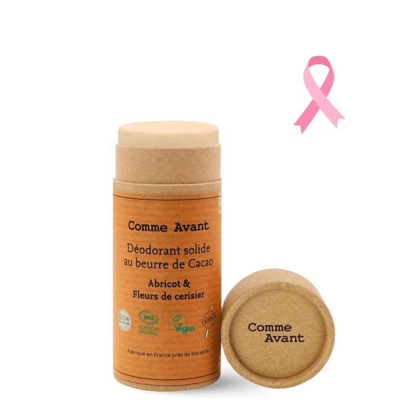 Déodorant en stick carton Abricot & Fleurs de cerisier