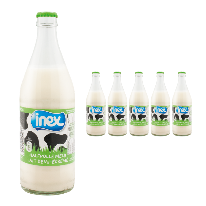 Lait Demi-écrémé Inex 6x50cl