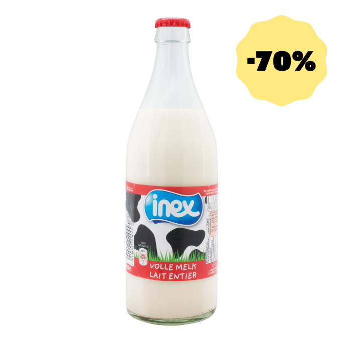 Lait Entier Inex 6x50cl DLC 1er octobre -70%