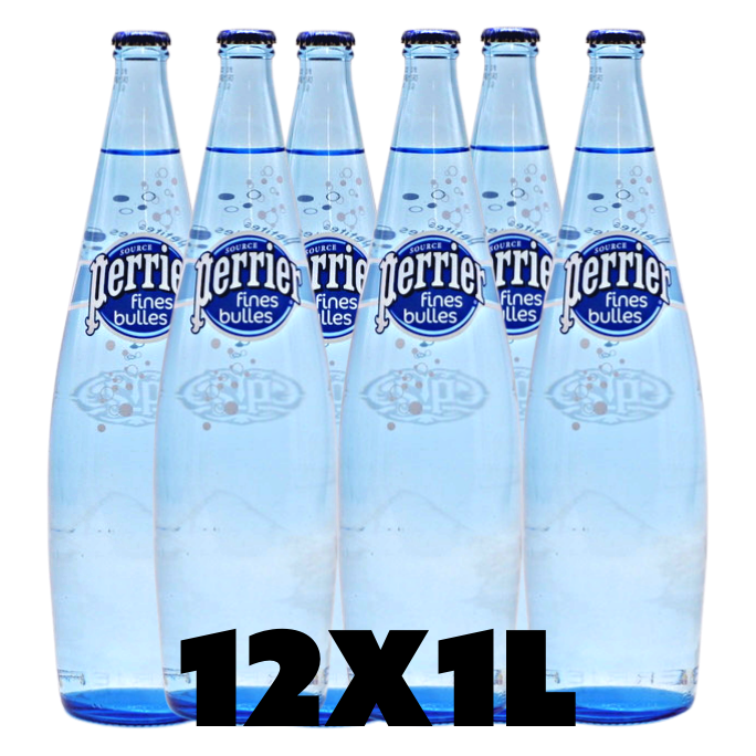 Perrier Fines Bulles Eau gazeuse 12x1L