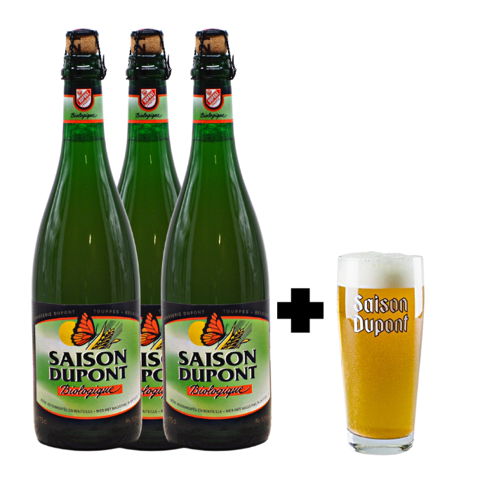 3 Saison Dupont Bio + un verre offert