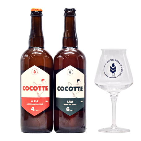2 Bières Cocotte + 1 verre offert