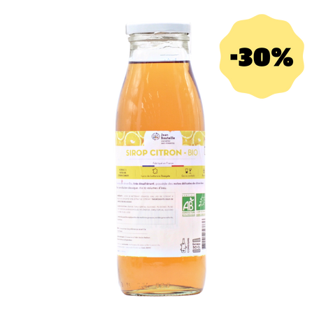 Sirop de Citron Bio DDM fin septembre 22