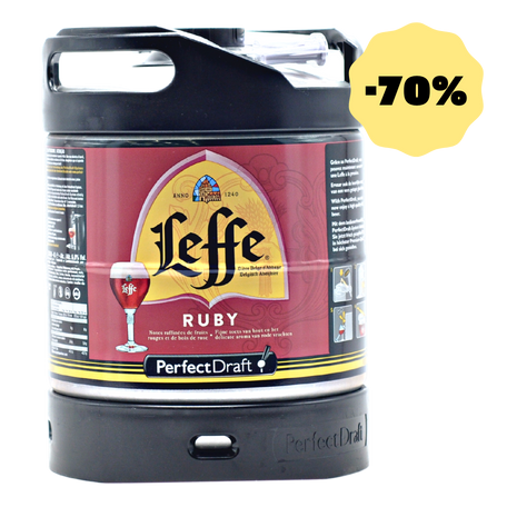 Fût 6L PerfectDraft Leffe Ruby DDM 03/24 -70%