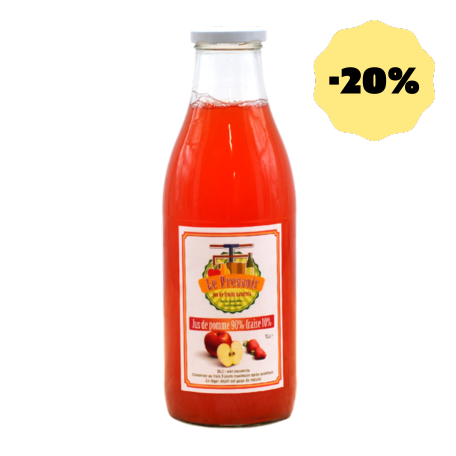 Jus de Pomme Fraise DDM Courte 30/04 -20%