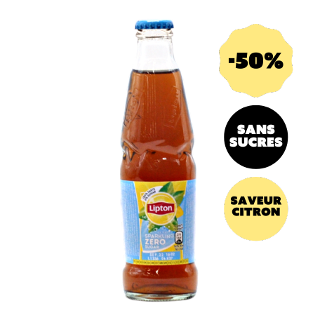 Lipton Citron Zéro 25cl DDM dépassée 31/01 -50%