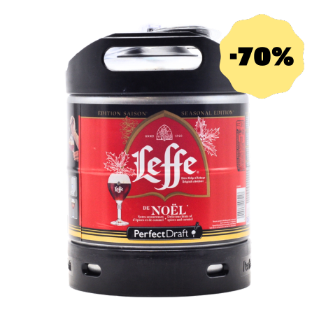 Fût 6L PerfectDraft Leffe Noël DDM dépassée -70%