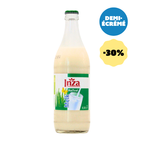 Lait demi-écrémé Inza DDM 17/07/24 -50%