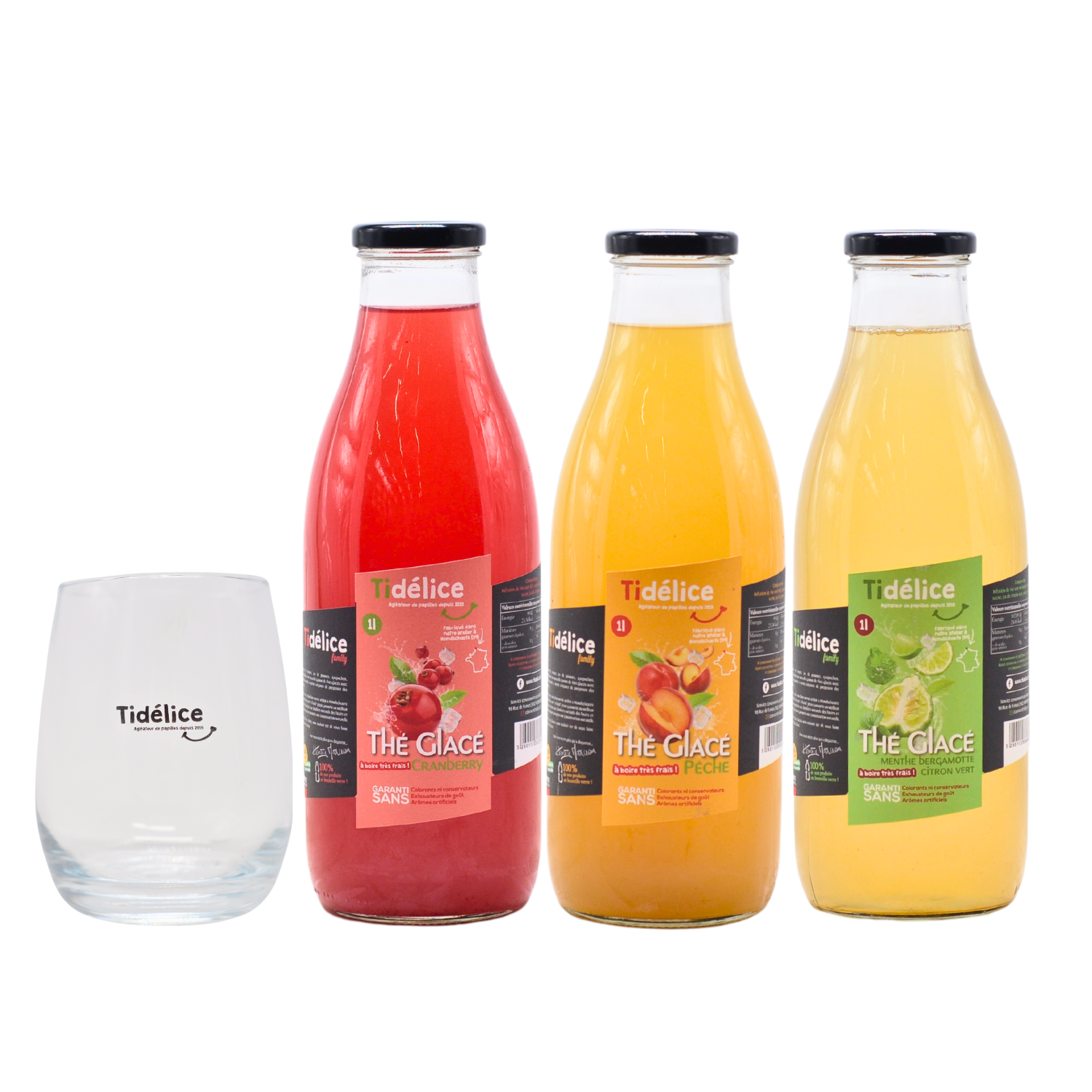 Pack de 3 thés glacés + verre offert