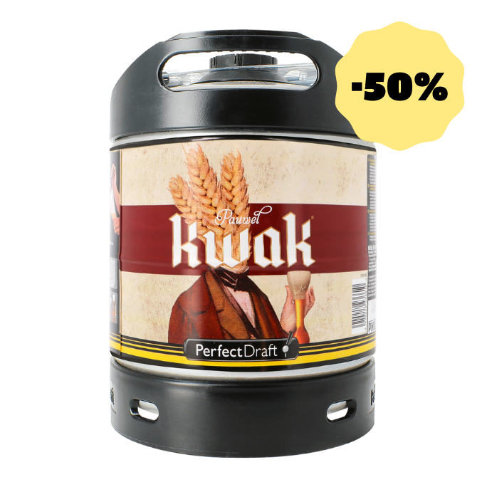 Fût 6L PerfectDraft Kwak Ambrée DDM 06/24 -50%