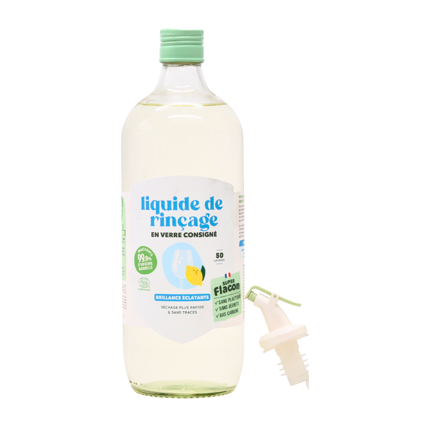 Duo Super Flacon: Liquide de rinçage & bec verseur