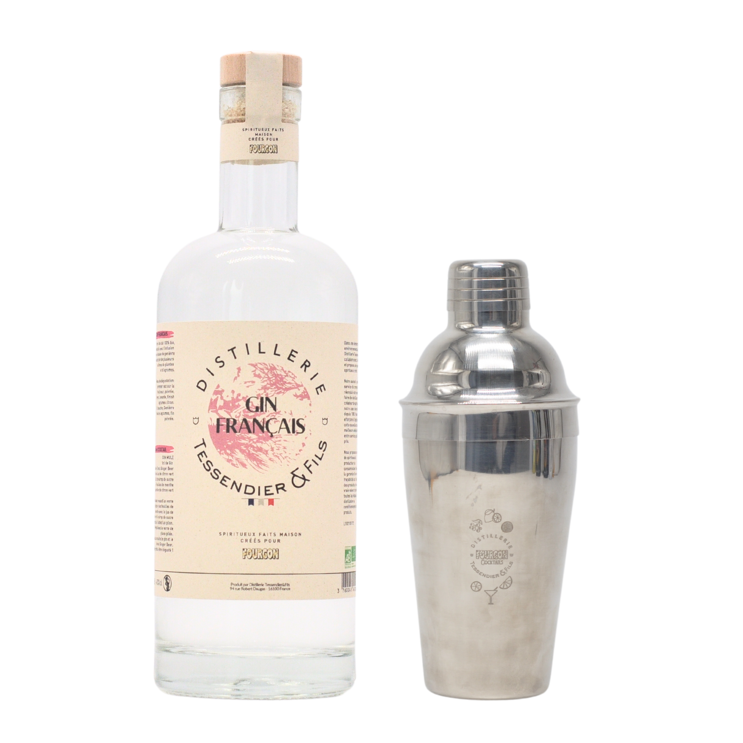 Gin français + Shaker gravé offert