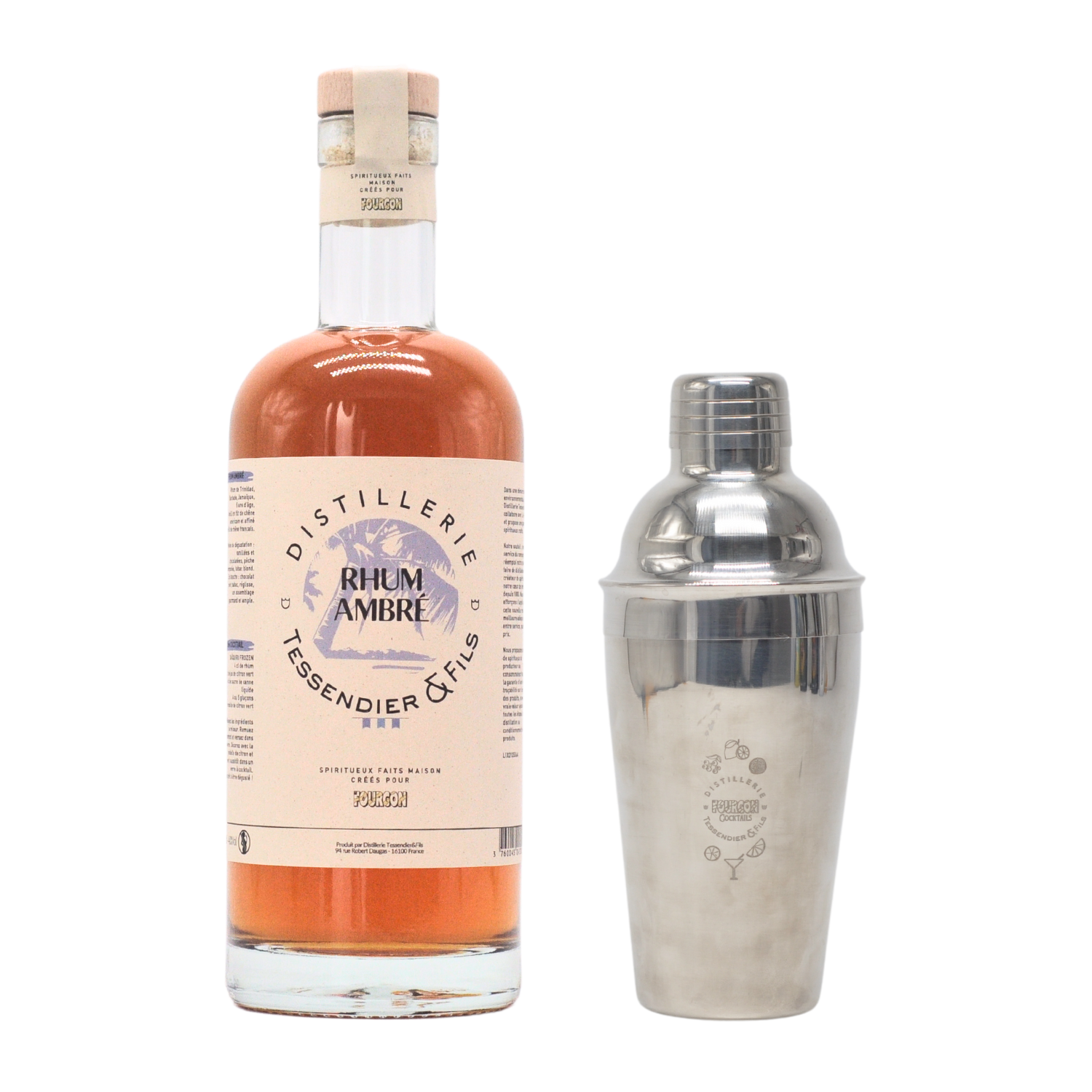 Rhum Ambré + Shaker gravé offert