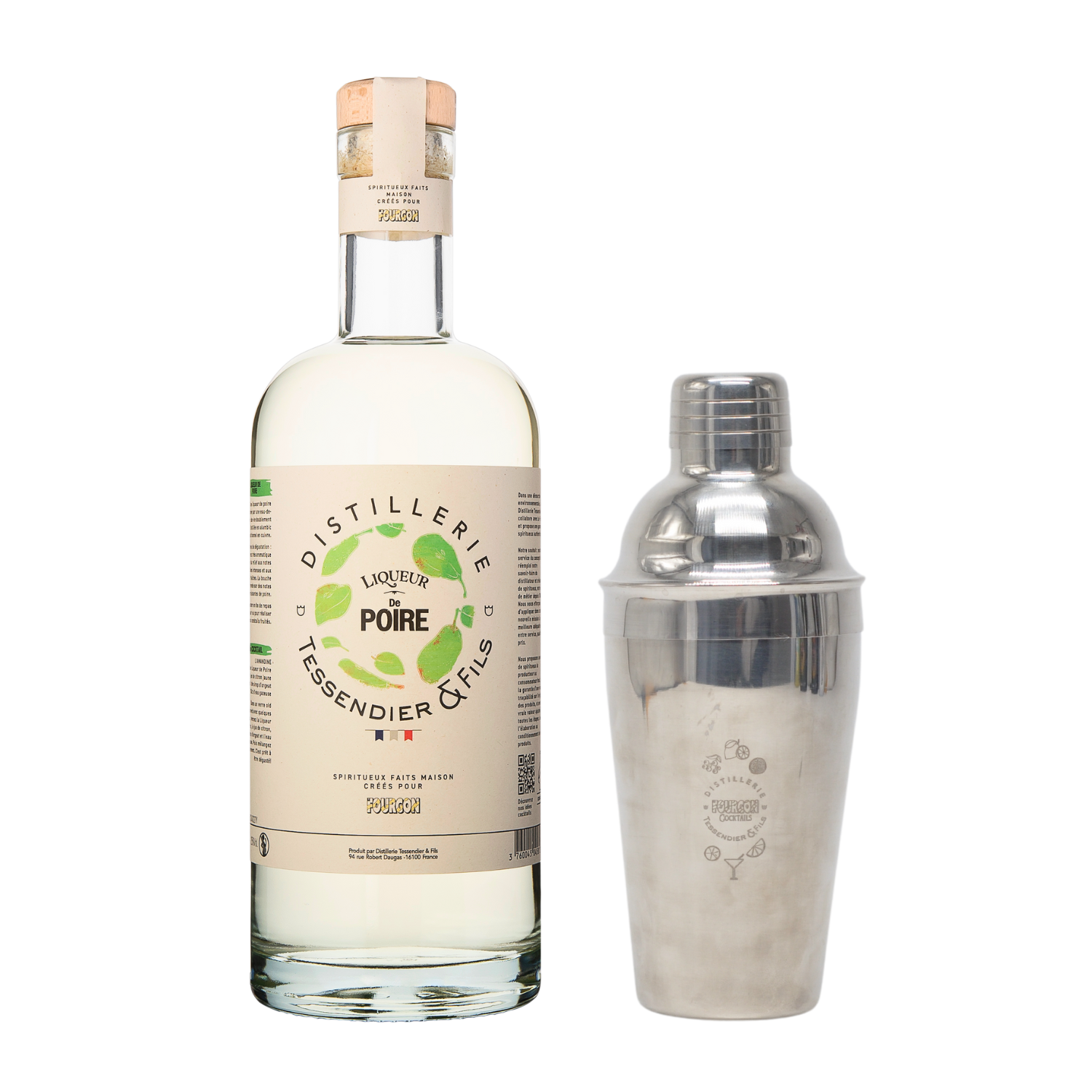 Liqueur de Poire + Shaker gravé offert