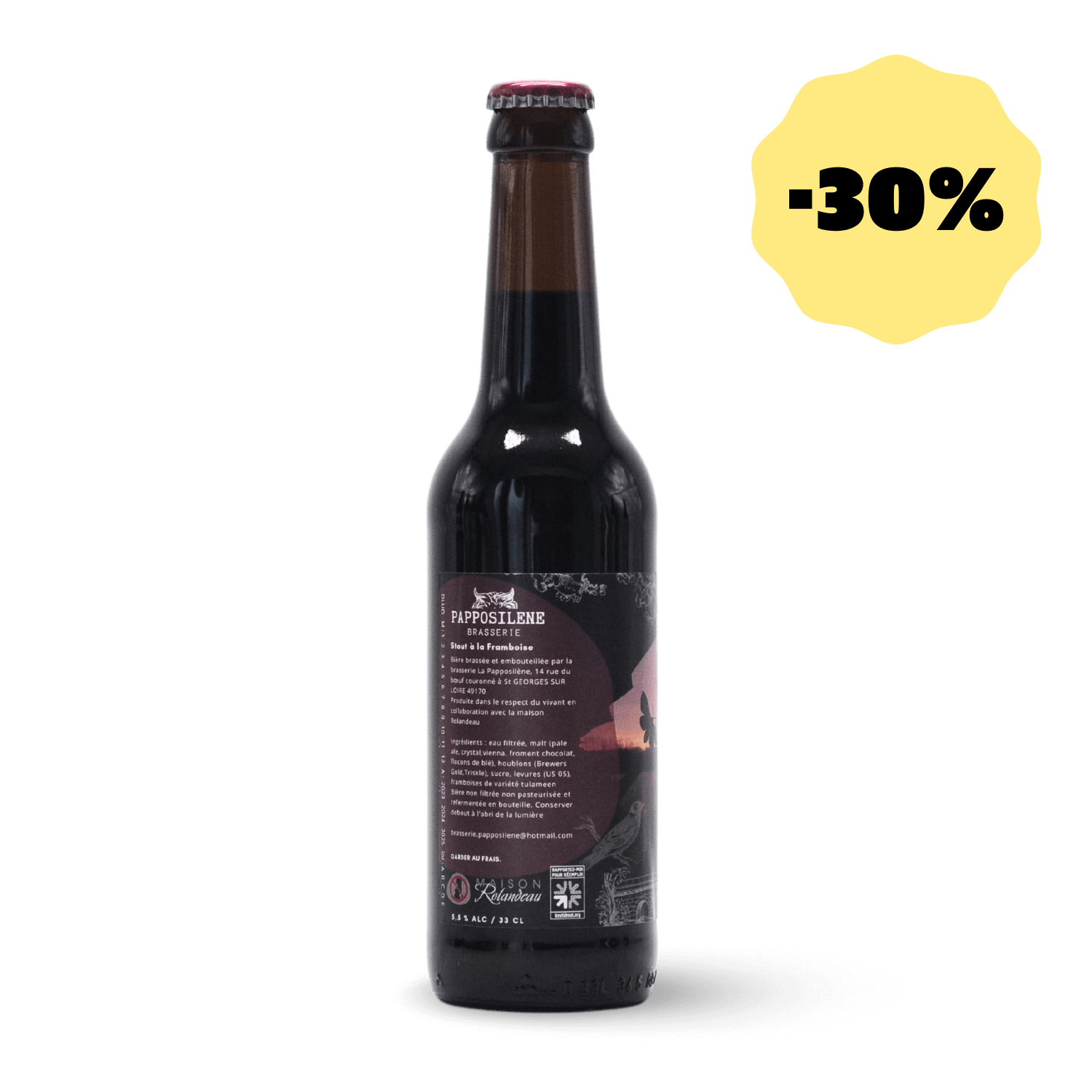 La Pappo Stout Framboise Destockage -30%