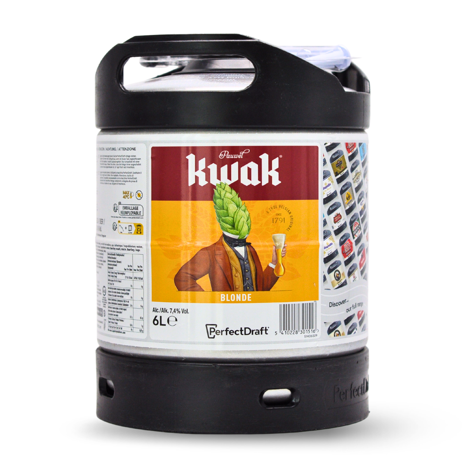 Fût 6L PerfectDraft Kwak Blonde