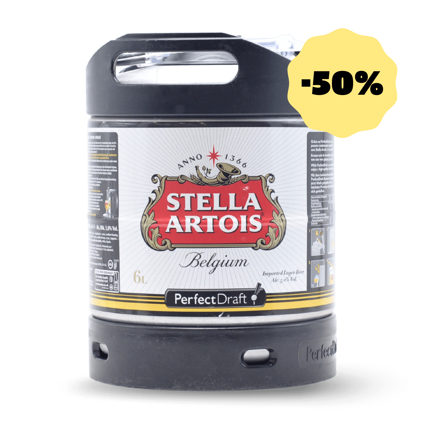 Fût 6L PerfectDraft Stella Blonde DDM dépassée -50%