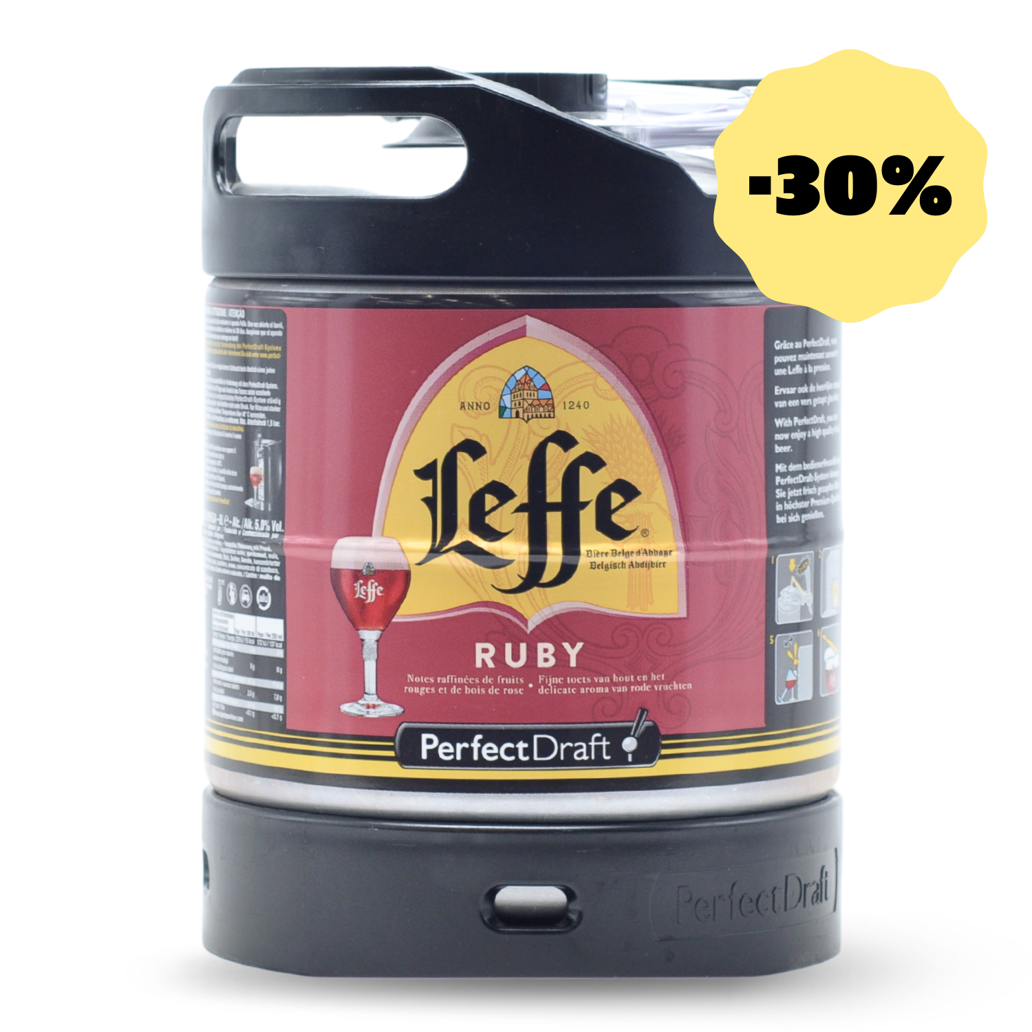 Fût 6L PerfectDraft Leffe Ruby DDM dépassée -30%