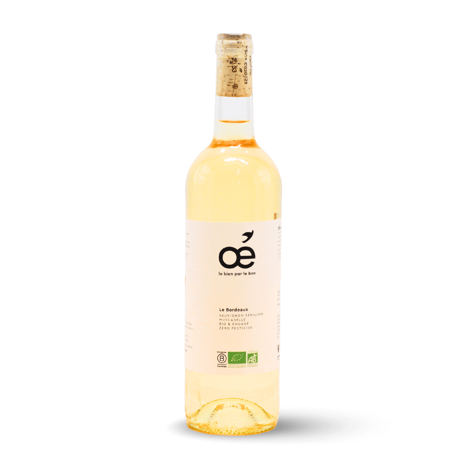 Le Bordeaux Blanc Bio AOC Oé Destockage -40%