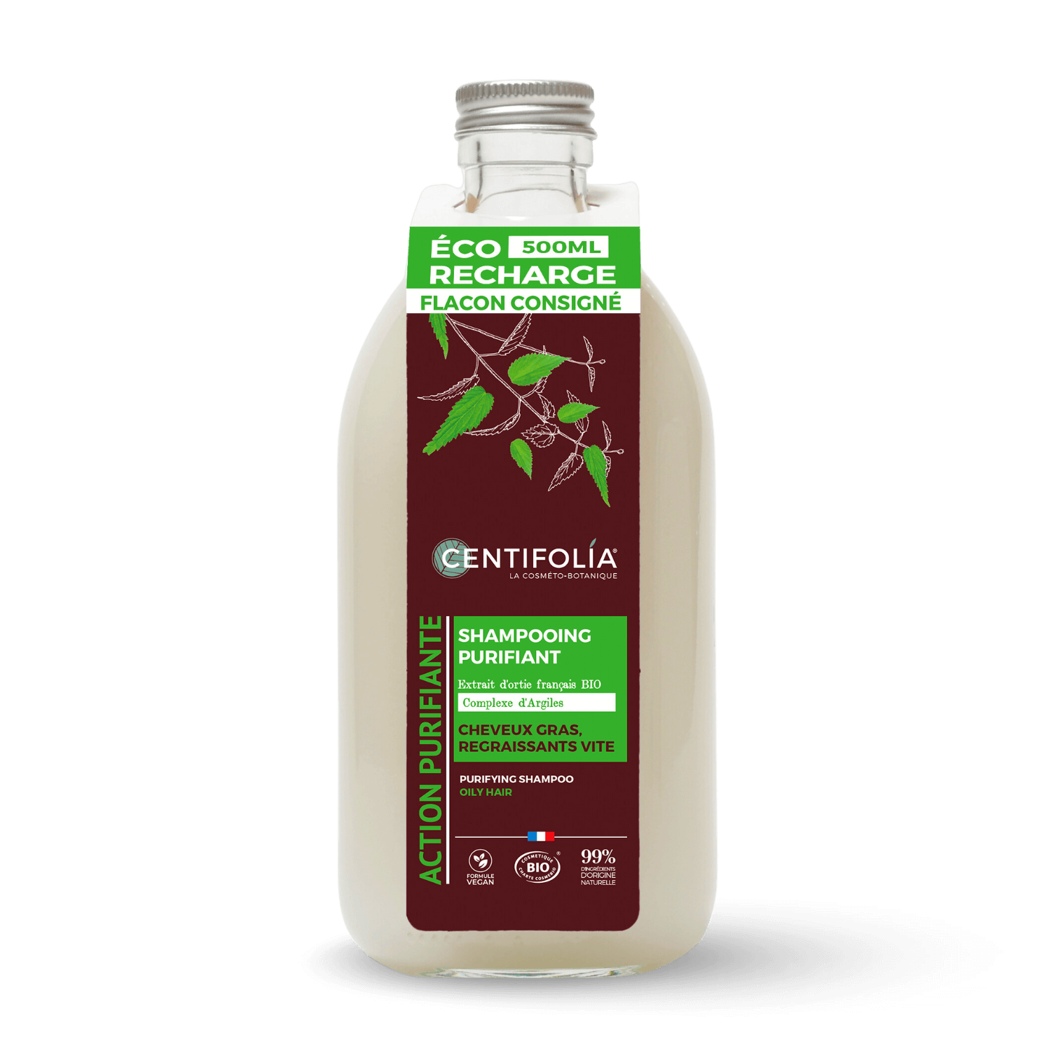 Shampooing purifiant cheveux gras