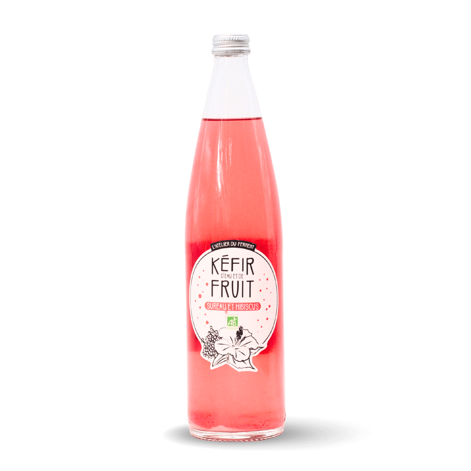 Kéfir Sureau Hibiscus L'Atelier du Ferment