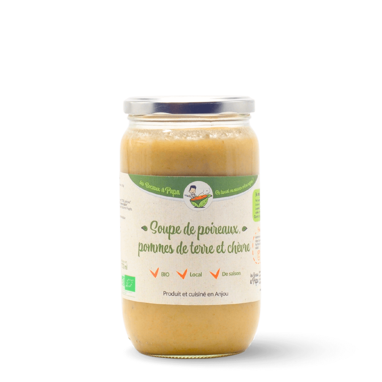 Soupe Poireau Pomme de terre Chèvre Bio