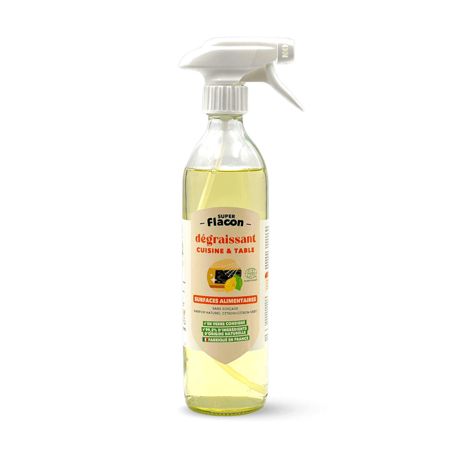 Spray dégraissant cuisine et table