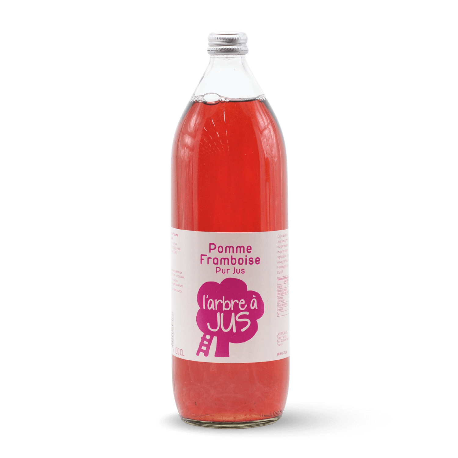 Jus de pomme framboise