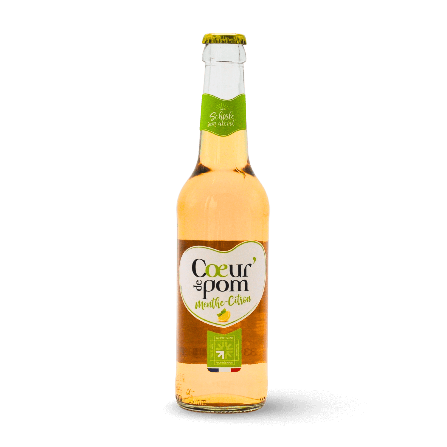 Jus de menthe-citron pétillant