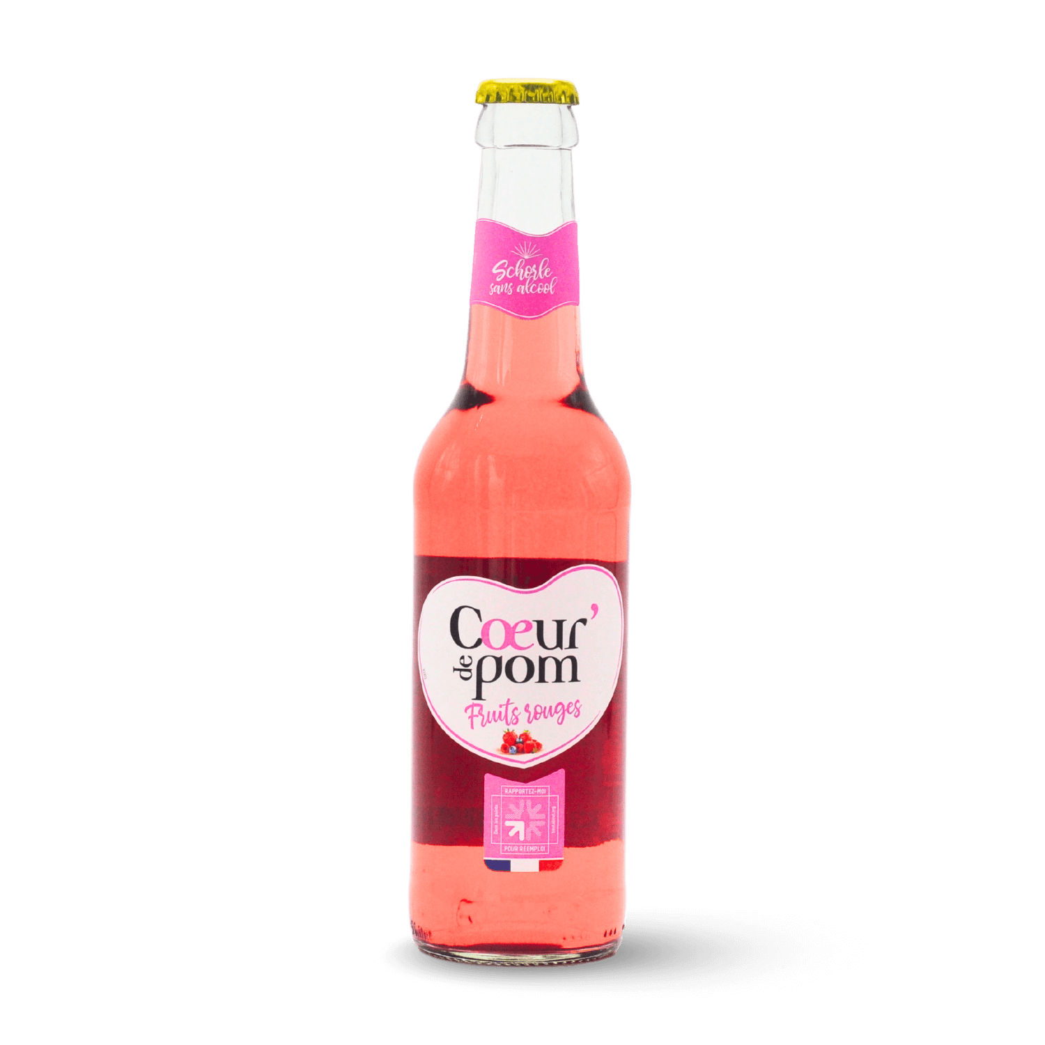 Jus de fruits rouges pétillant