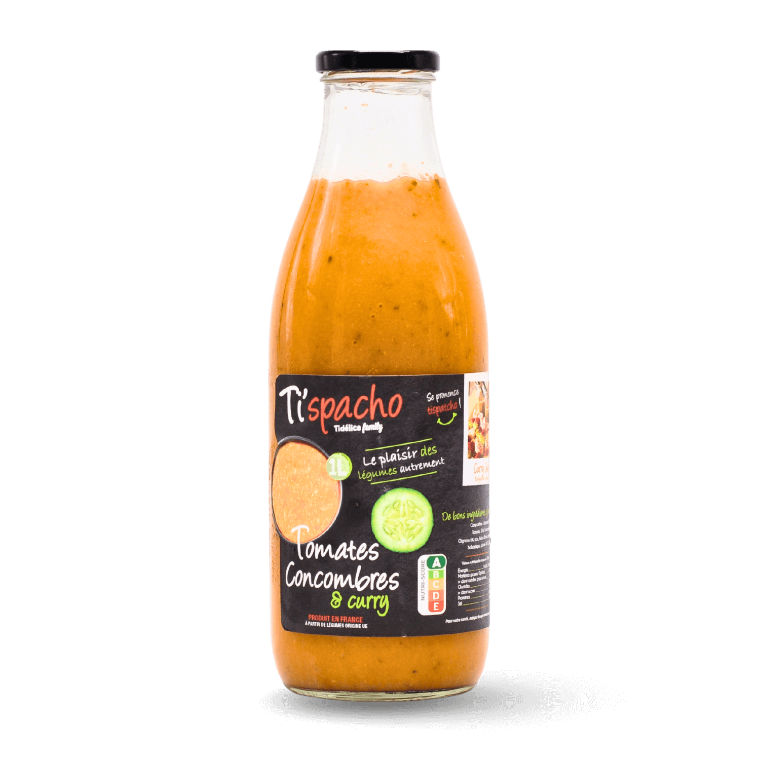 Gaspacho curry tomates concombres