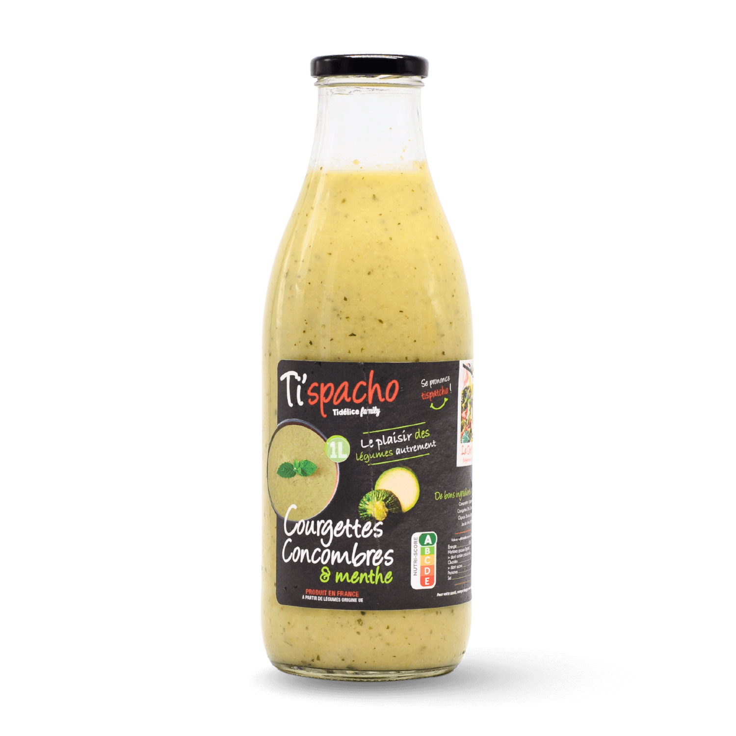 Gaspacho menthe courgettes concombres