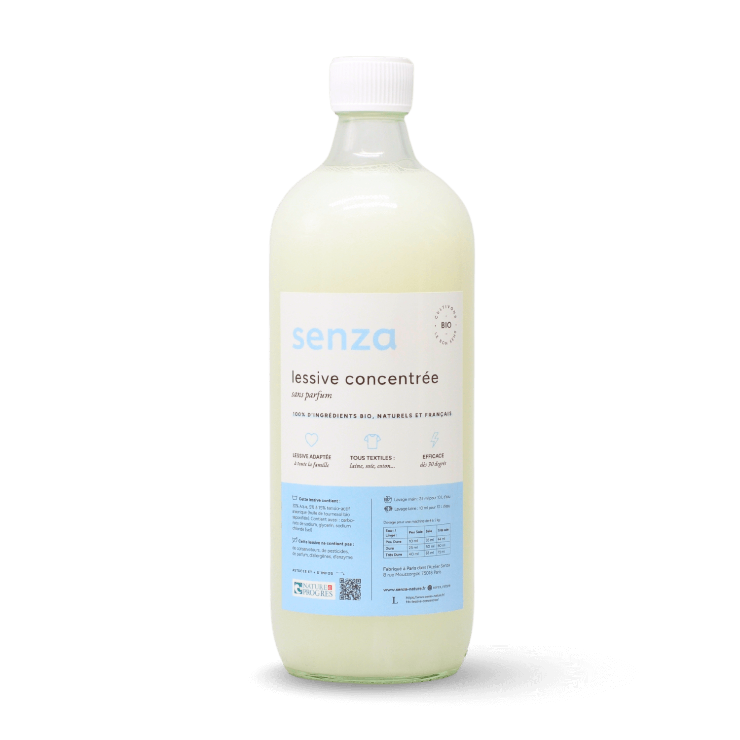 Lessive concentrée sans parfum