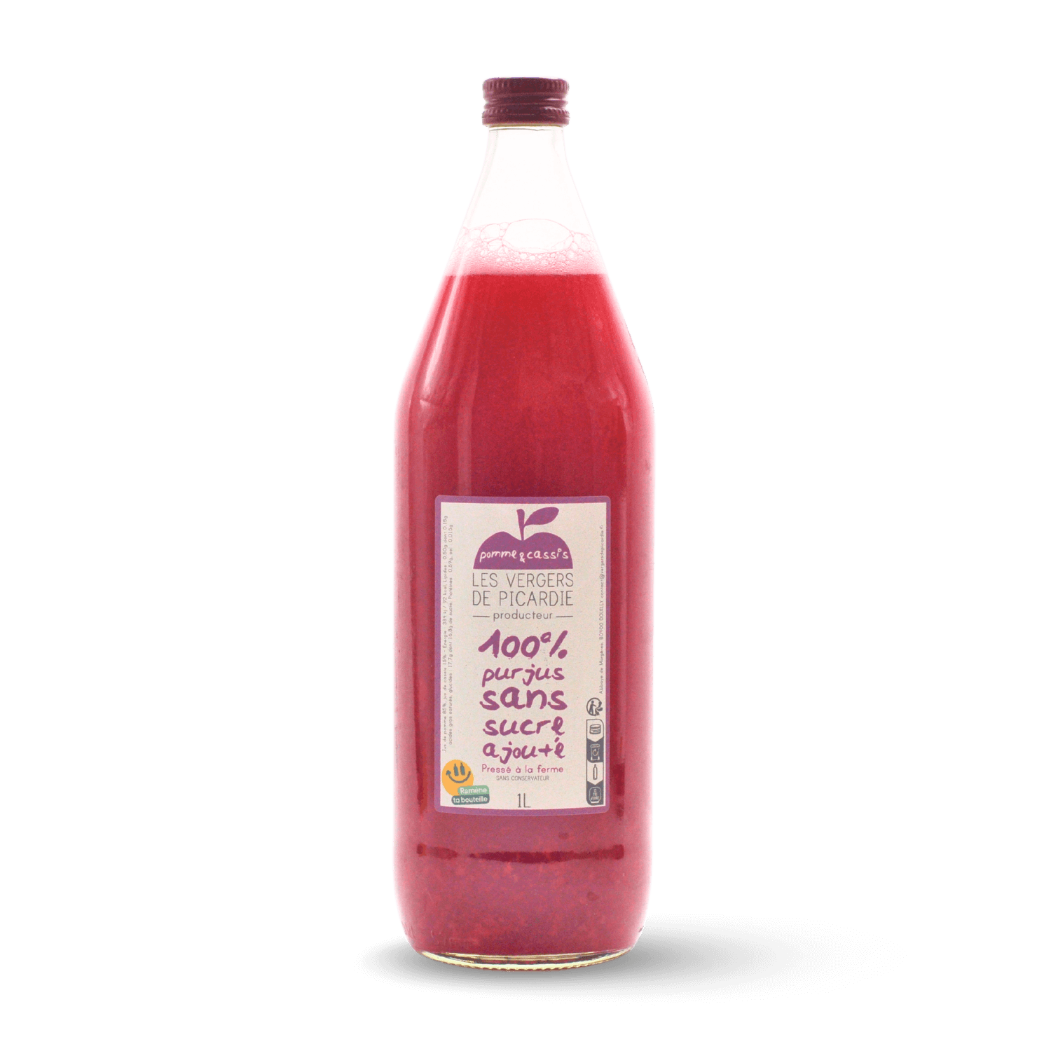 Jus de pomme cassis