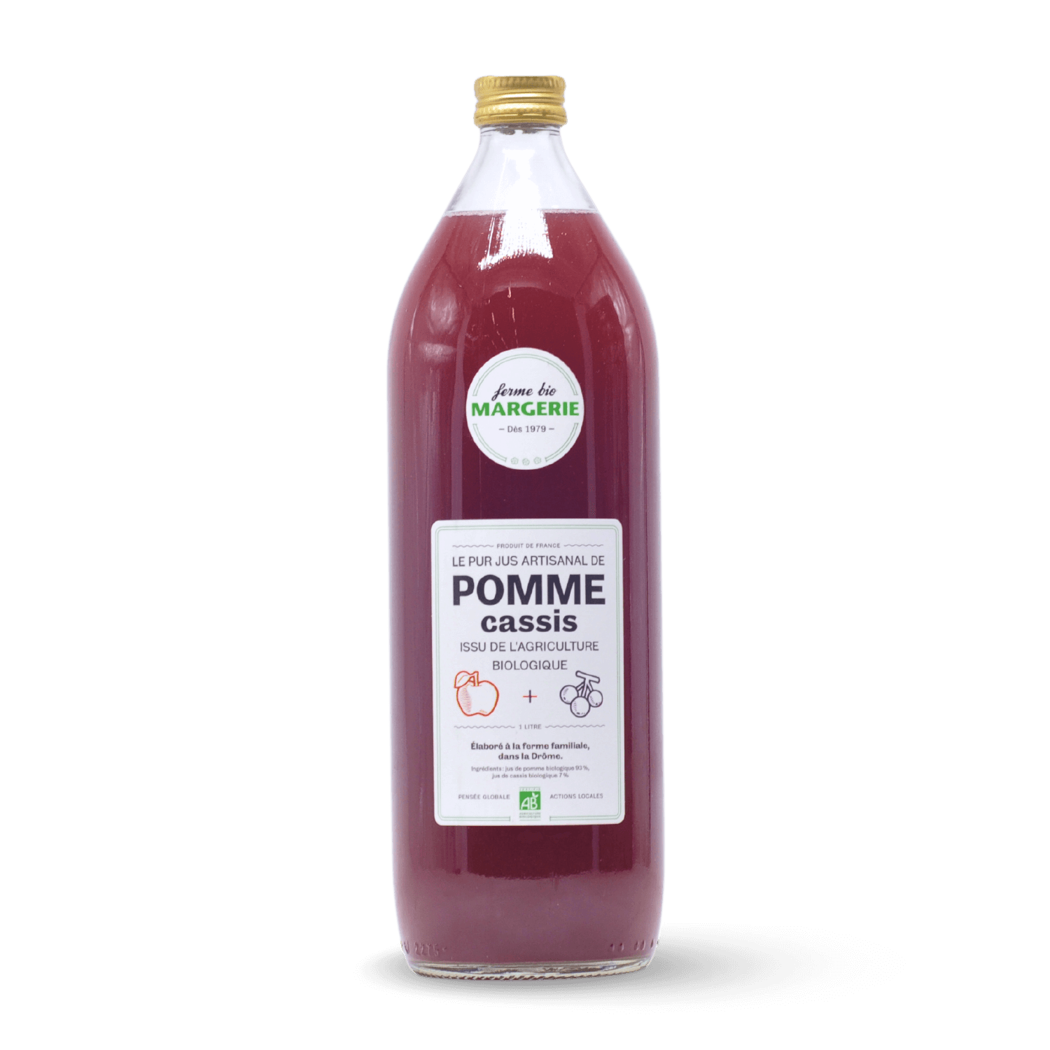 Jus de pomme cassis