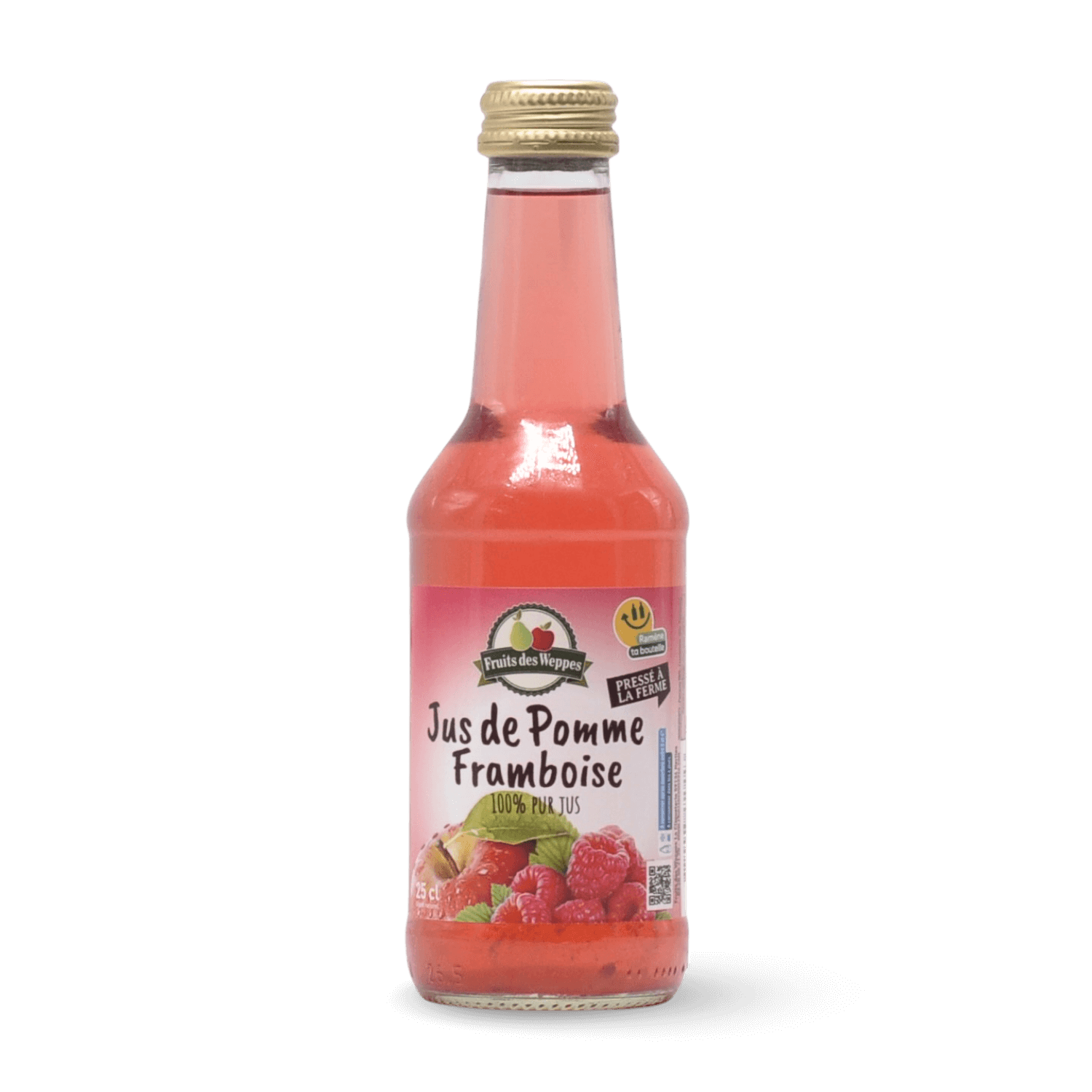Jus de pomme framboise