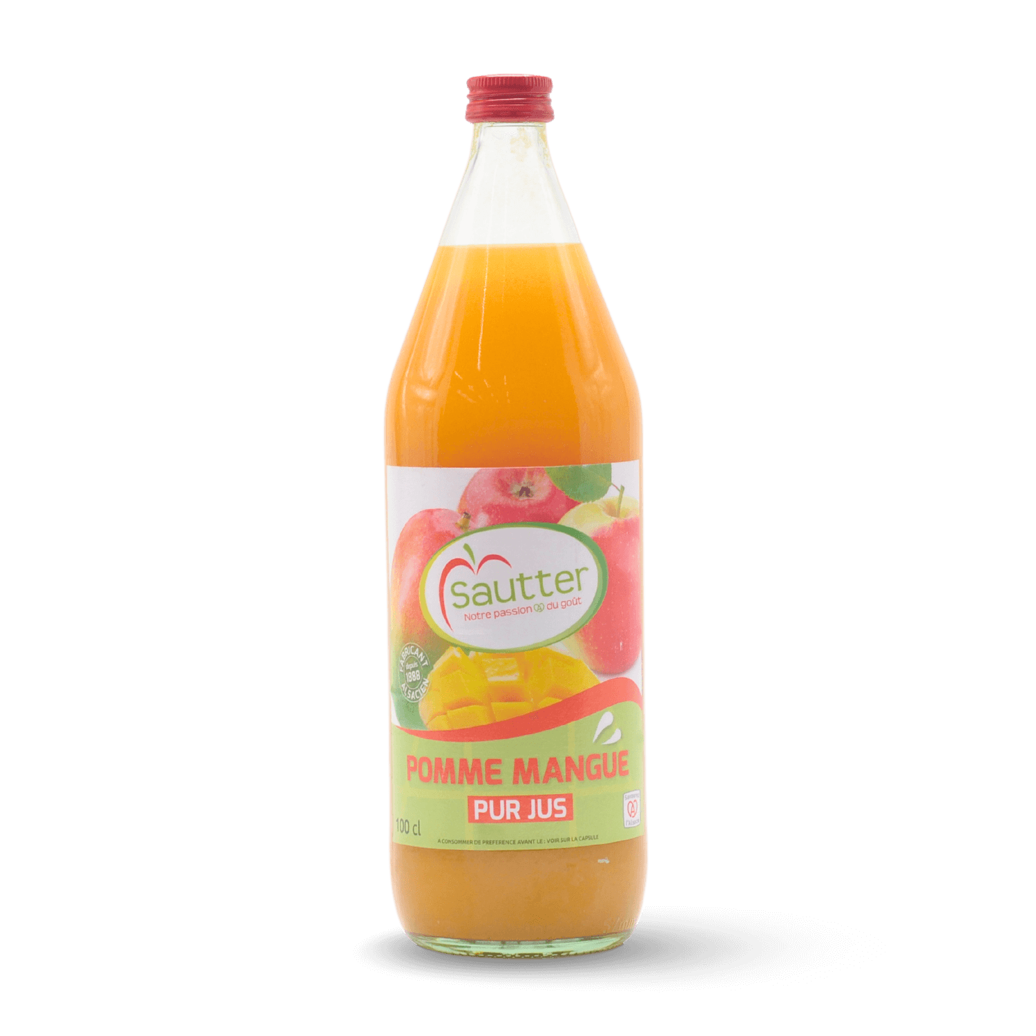 Pur jus de pomme mangue