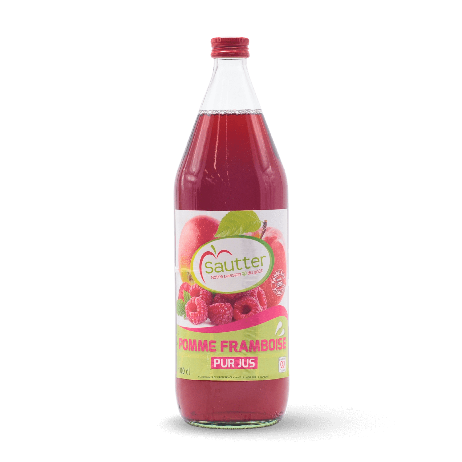 Pur jus de pomme framboise