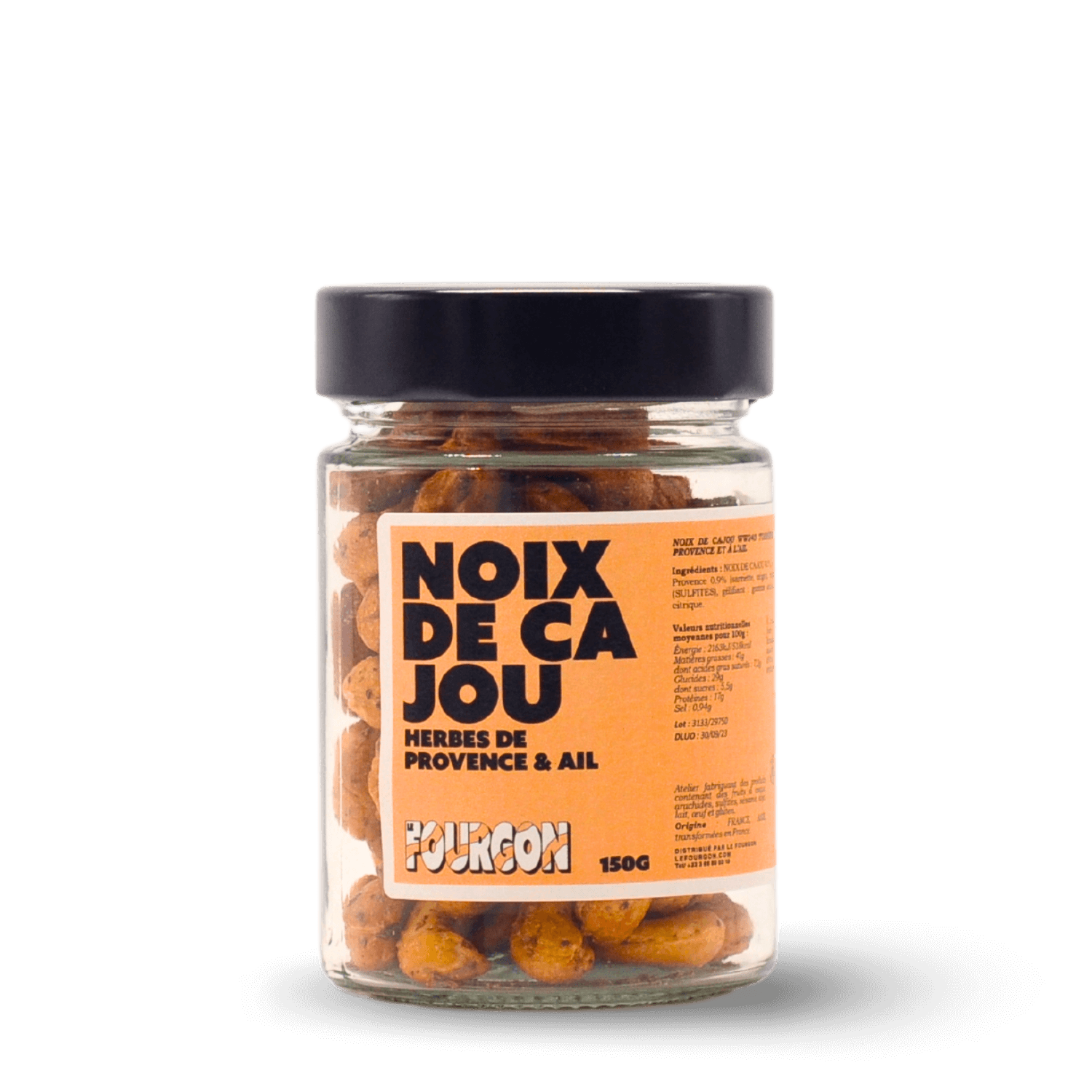 Noix de cajou torréfiées aux herbes de Provence et ail