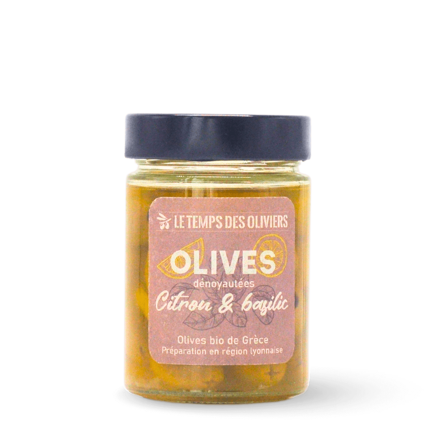 Olives citron et basilic