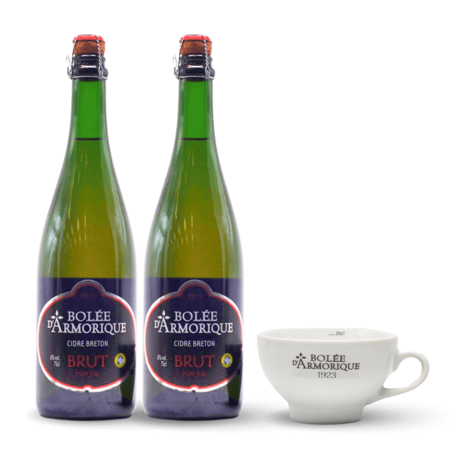 Pack x2 cidres brut Bolée d'Armorique + 1 bolée offerte