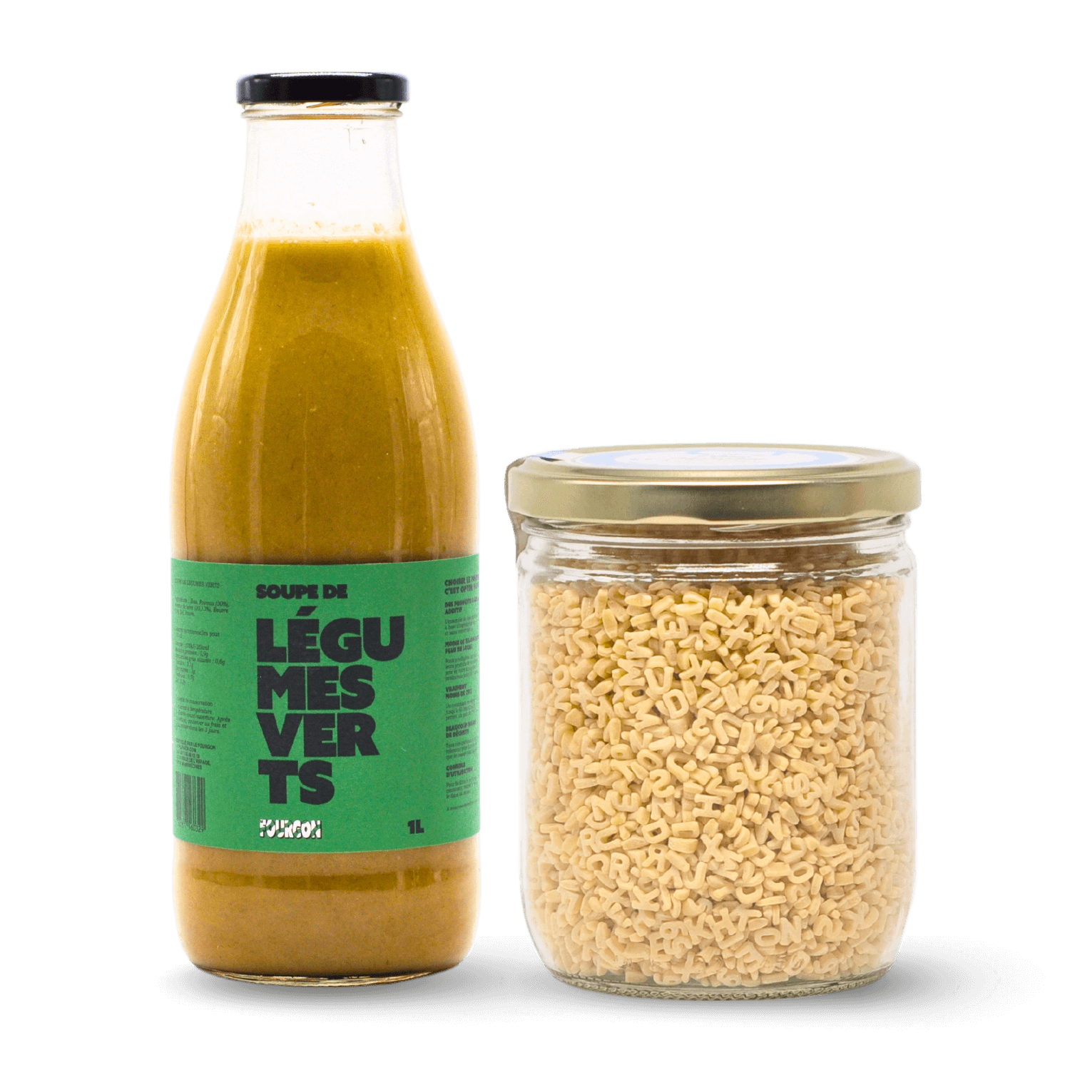 Pack soupe de légumes verts + pâte alphabet