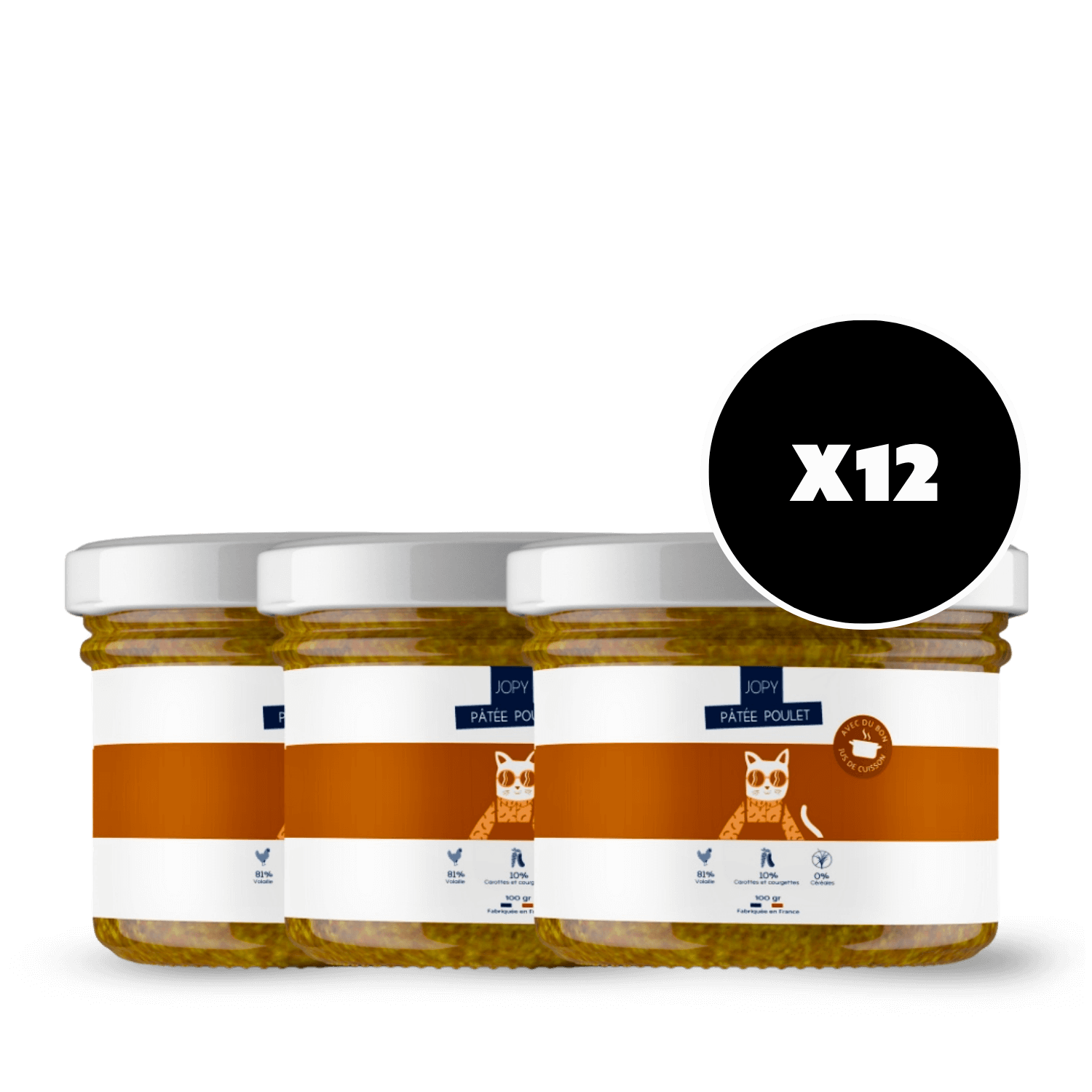 Pack de 36 Pâtées chat au Poulet