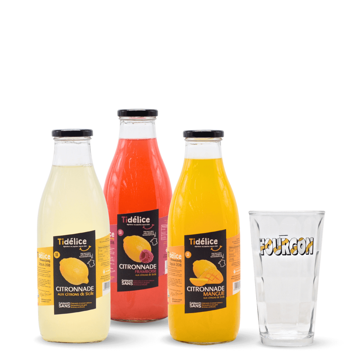 Pack Citronnades x3 + verre offert