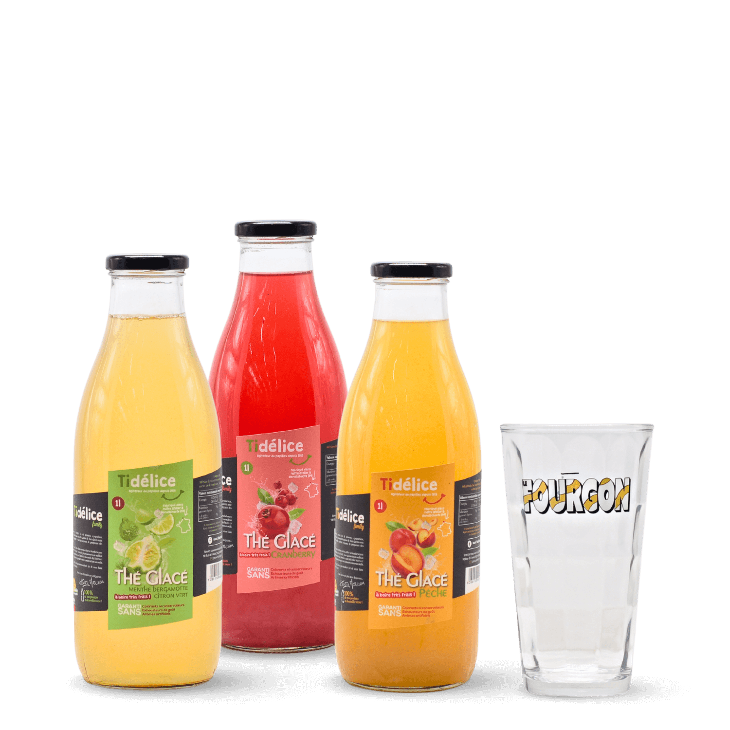 Pack Thé Glacé x3 + verre offert